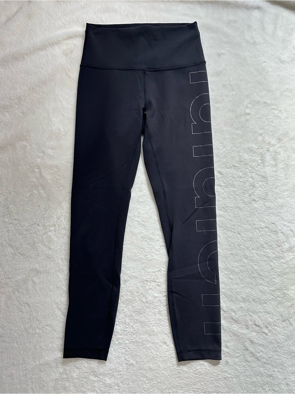 Lululemon Wunder Train HR Tight 25" *Graphic Black Iridescent Size 6